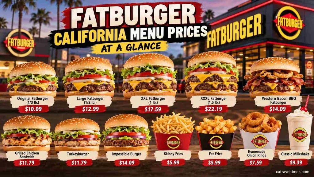 Fatburger California Menu Prices at a Glance