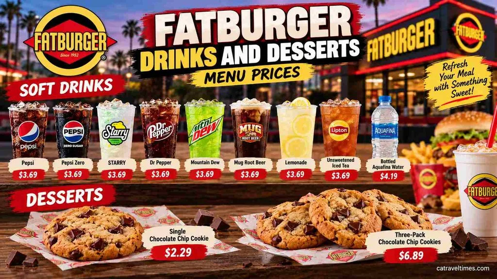 Fatburger Drinks and Dessert Prices