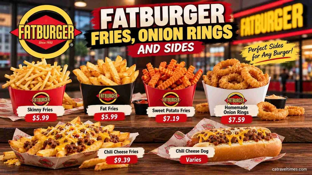 Fatburger Fries, Onion Rings, and Sides