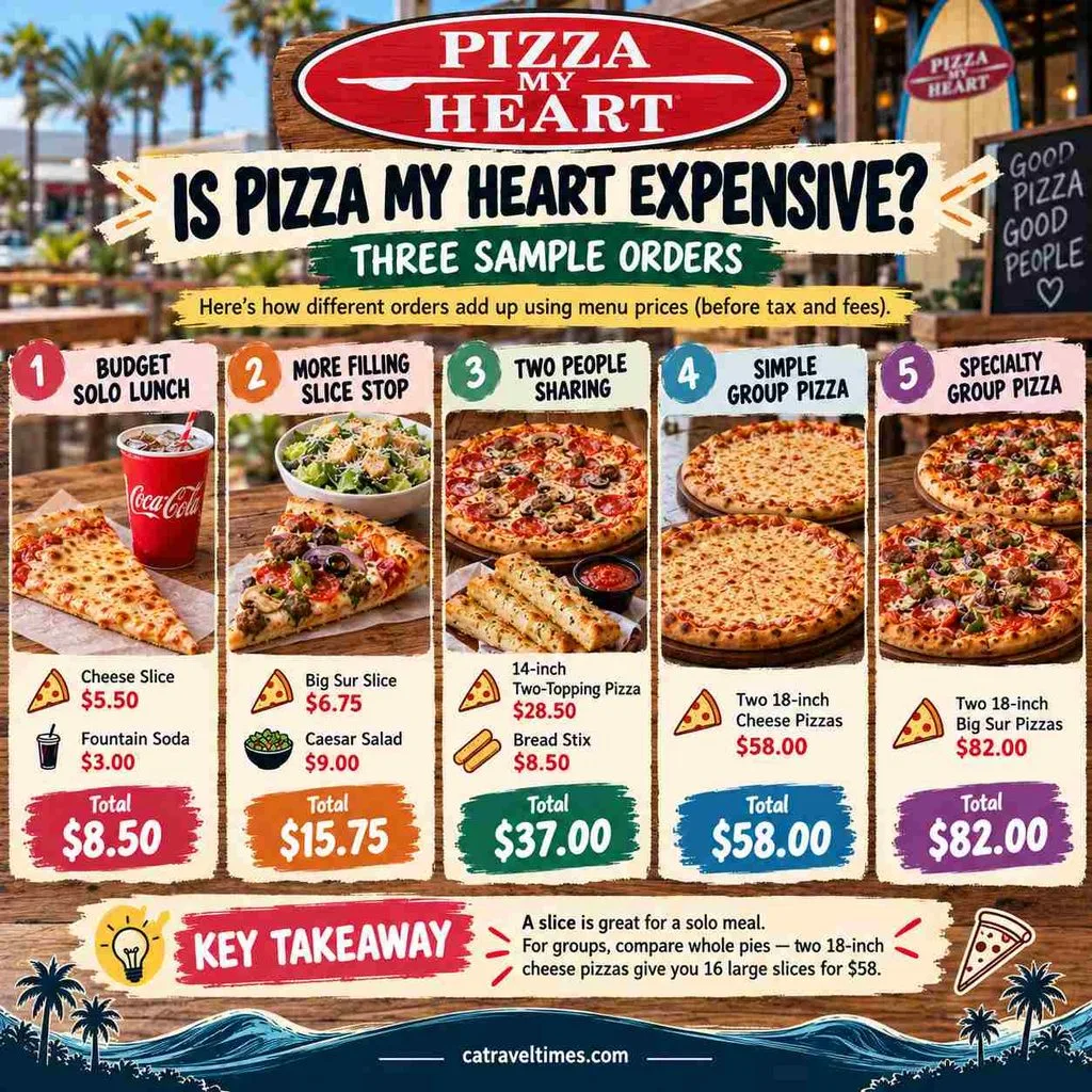 Pizza My Heart Menu California: Prices, Slices & Full Guide 8 Is Pizza My Heart Expensive? Three Sample Orders