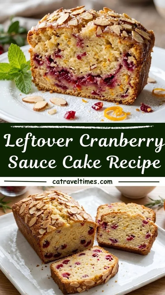 Leftover Cranberry Sauce Cake Recipe