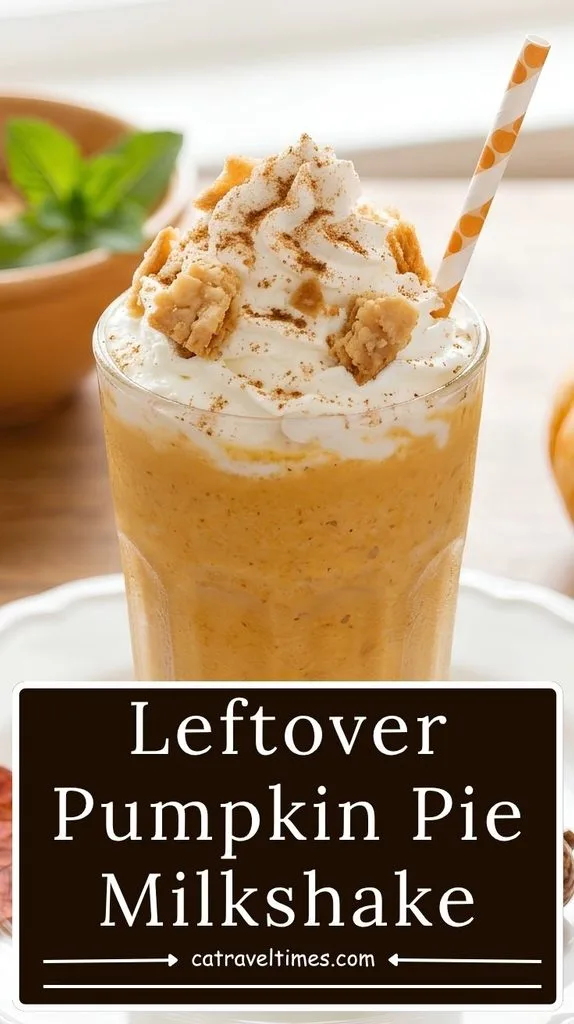 Leftover Pumpkin Pie Milkshake Recipe