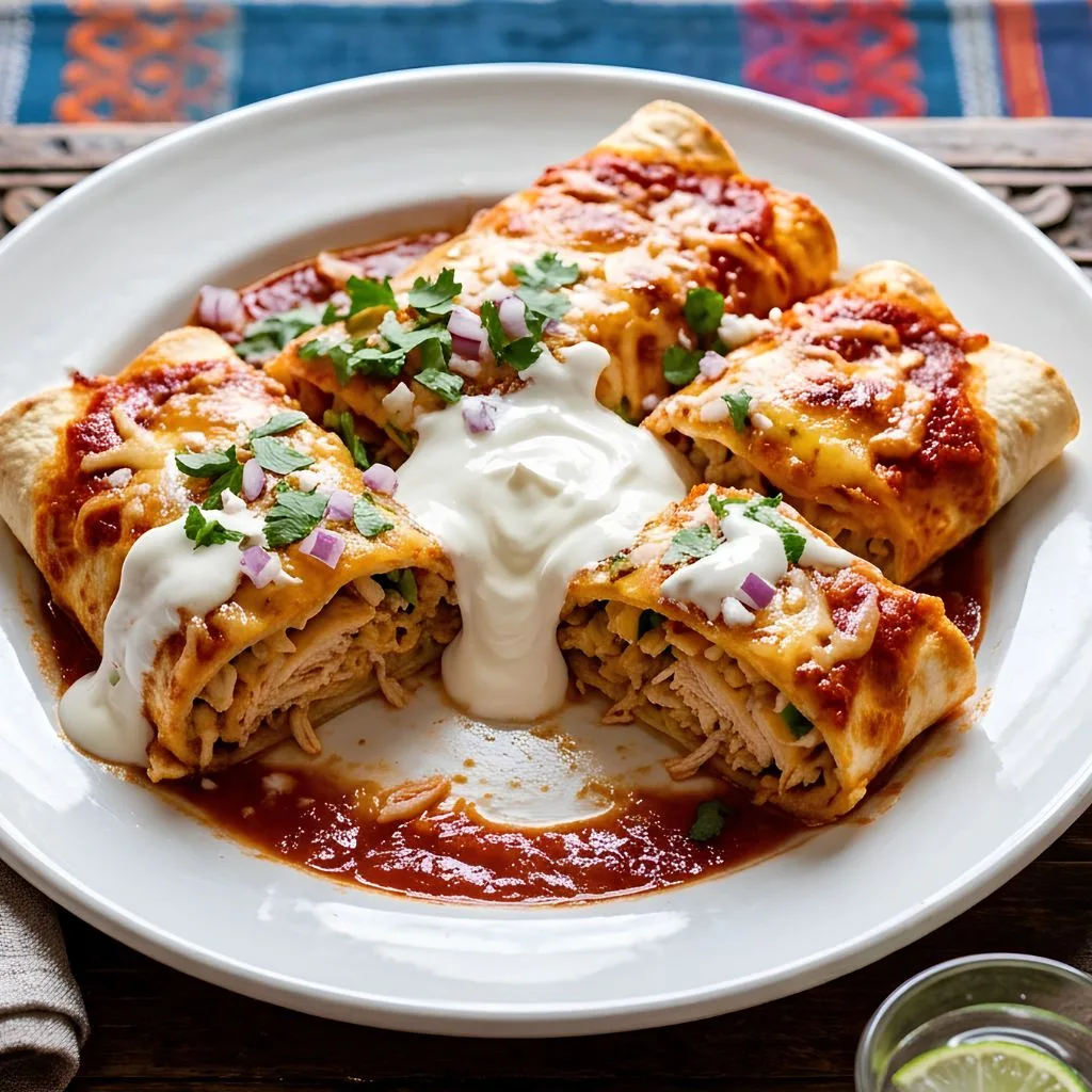 Leftover Turkey Enchiladas Recipe