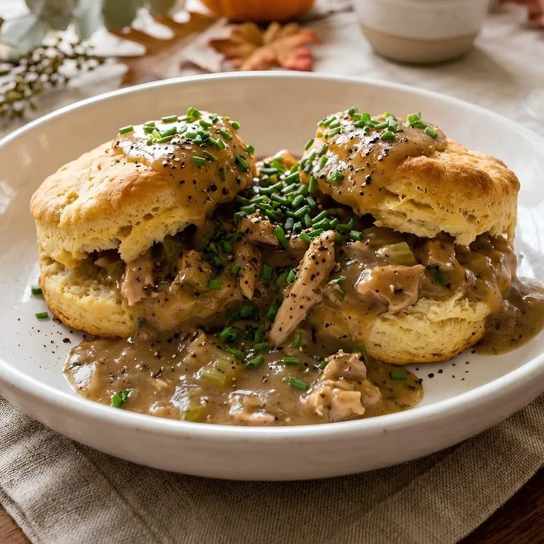 Leftover Turkey Gravy Biscuits Recipe