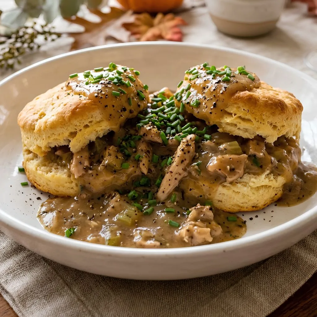 Leftover Turkey Gravy Biscuits Recipe