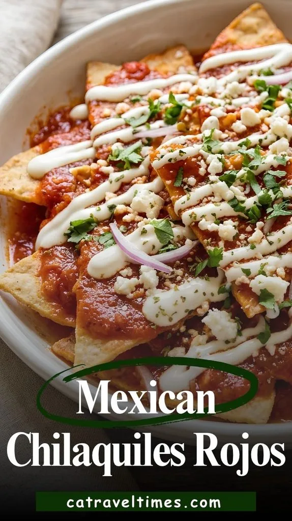 Mexican Chilaquiles Rojos Recipe