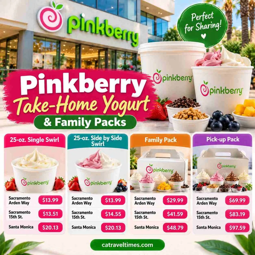 Pinkberry Take-Home Yogurt and Family Packs