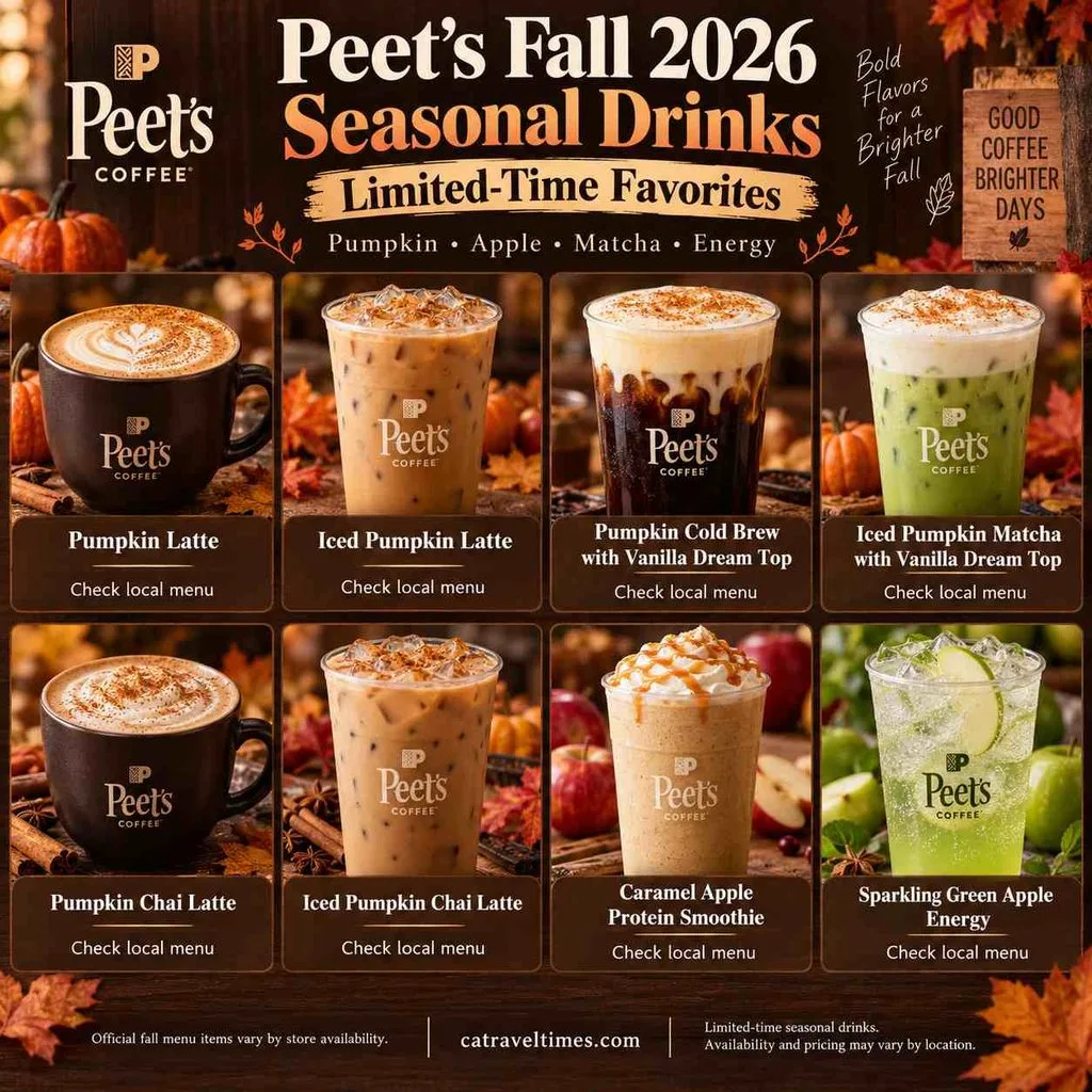 Seasonal Peet's Coffee Drinks in Fall 2026