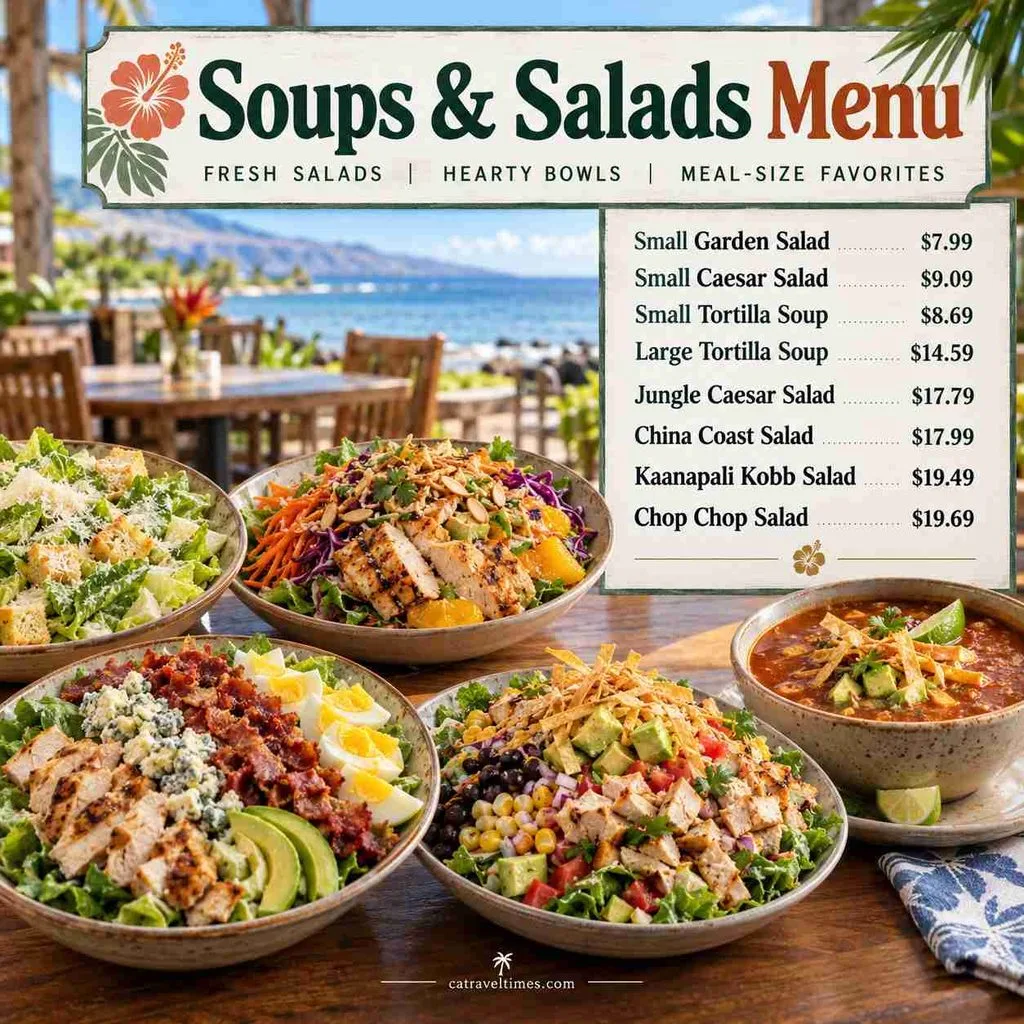 Islands Restaurant Menu California: Prices, Deals & Favorites 5 Soups & Salads Menu