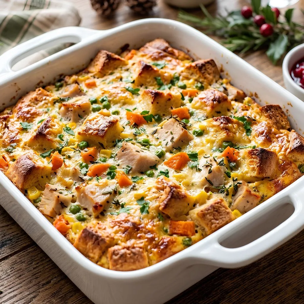 Thanksgiving Leftover Breakfast Casserole Recipe