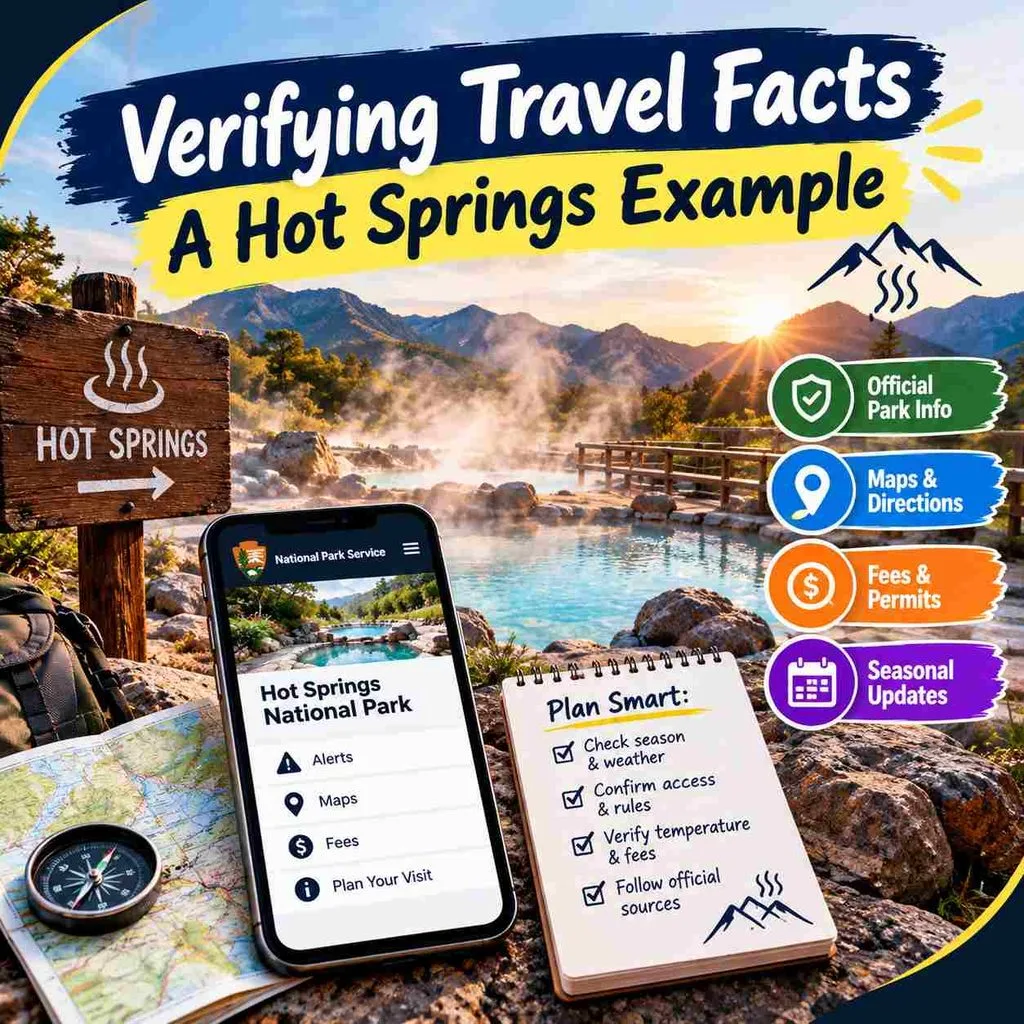 Verifying Travel Facts: A Hot Springs Example