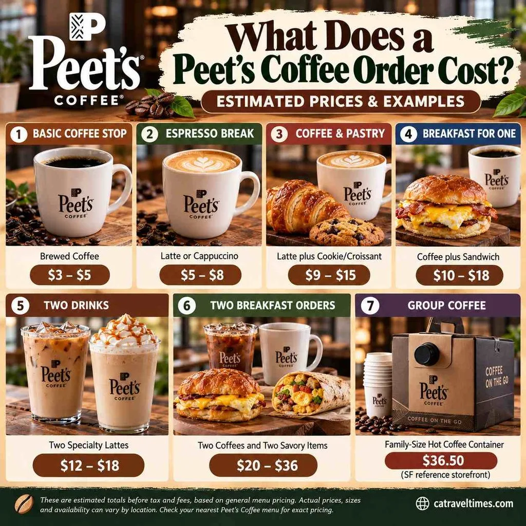 What Does a Peet's Coffee Order Cost?