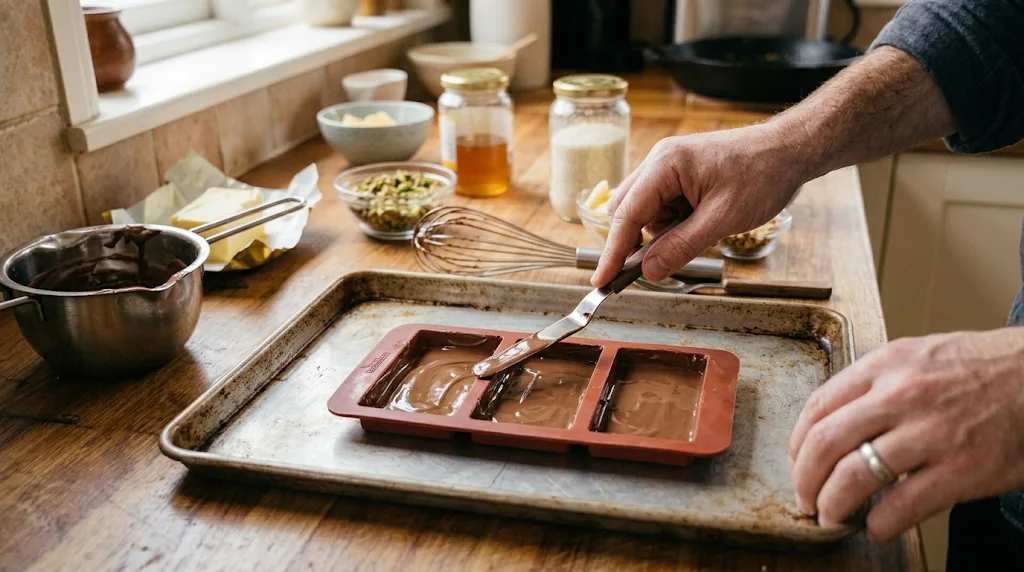 Easy Dubai Chocolate Bar Recipe: Crunchy Pistachio Bars, Homemade 9 image 15